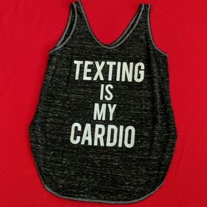 Soprano Heathered Gray Athletic Tank sz. L #51